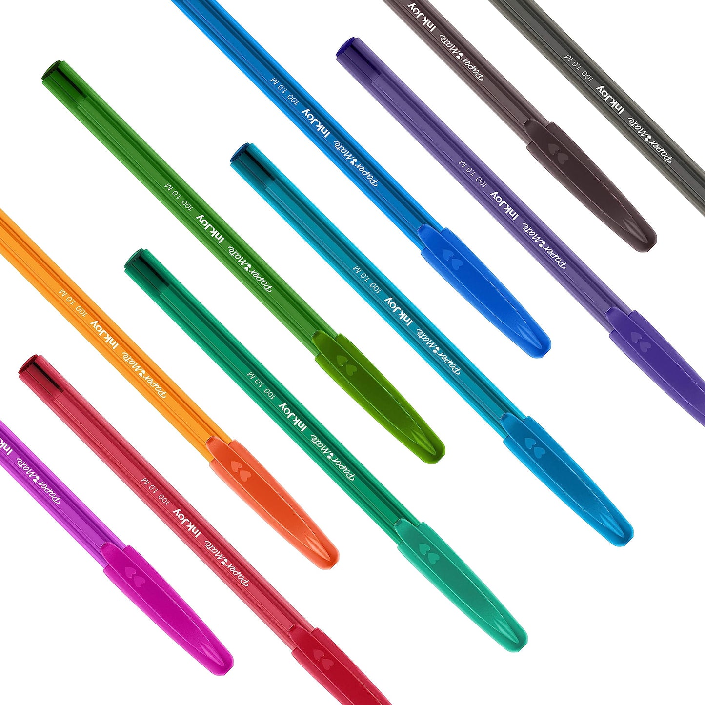 Paper Mate InkJoy 100ST Ballpoint Pens | Medium Point (1.0mm) | Assorted Fun Colours | 27 Count