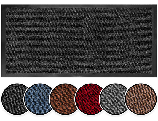 BLADO Washable Door Mats Indoor & Outdoor - Non-Slippery Heavy Duty Doormats Indoor - Stylish & Large Rubber Door Mat - Perfect Dust Grabbing Outdoor & Indoor Door Mat (Anthracite, 60cm x 120cm) Anthracite