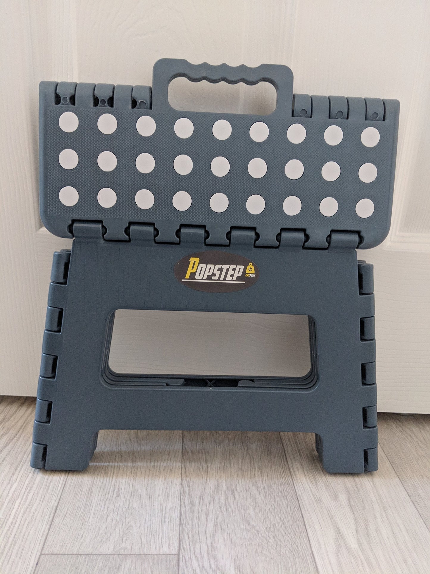 PopStep ® Folding Step Stool 9 inches 22cm Anti Slip Top. Compact Folding Stool Easy To Store, Perfect Kitchen Step or Bathroom Step