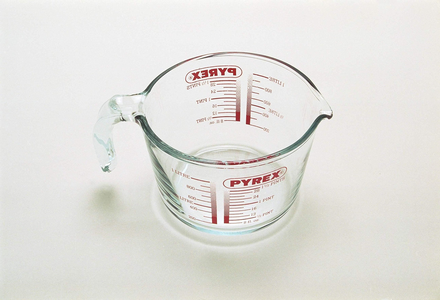 Pyrex Glass Measuring Jug, Transparent, 1 Litre Single