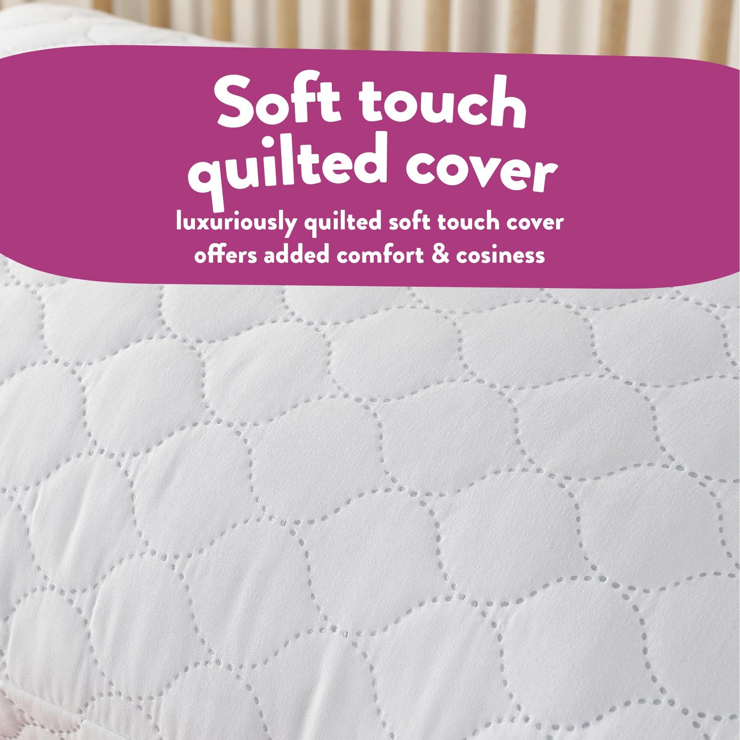 Slumberdown Hotel Quality Pillows 2 Pack - Bouncy Firm Support Side Sleeper Bed Pillow for Neck, Back and Shoulder Pain Relief - Comfortable, Soft Touch Quilted Cover, Hypoallergenic (48cm x 74cm)