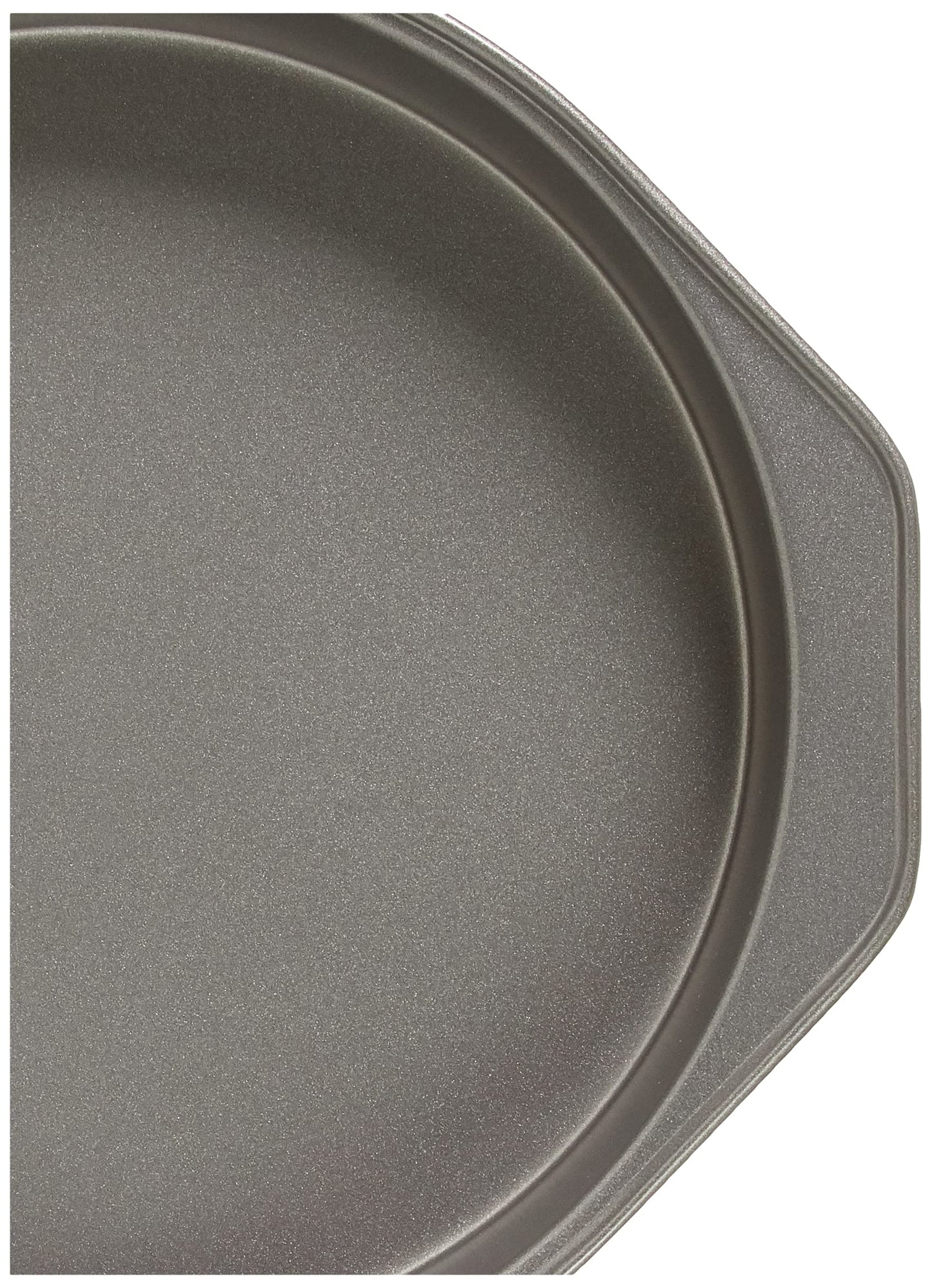 Amazon Basics Nonstick Round Carbon Steel Cake Pan, 22.8 cm, 2-Pack, Grey