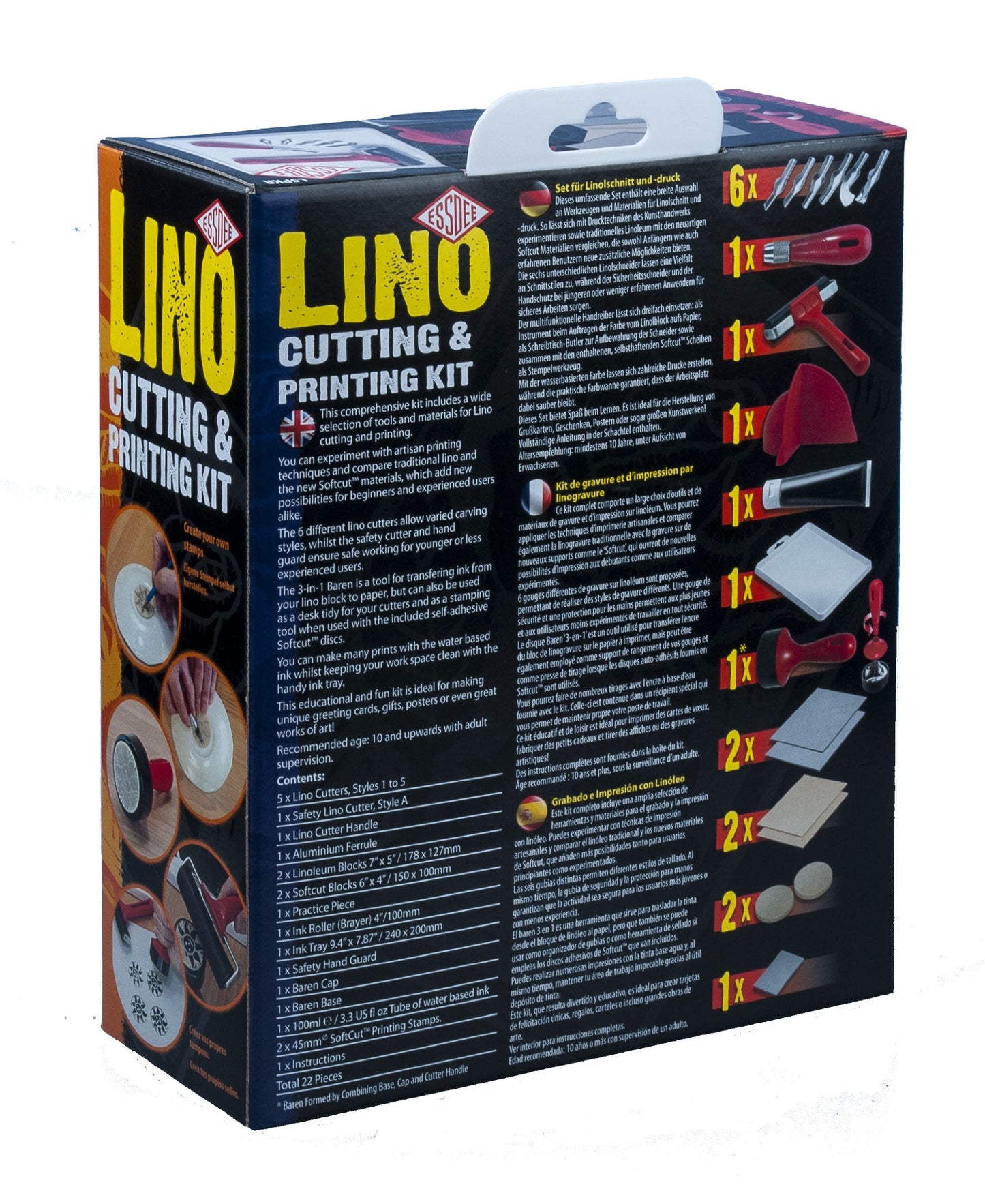 Essdee Lino Cutting & Printing Kit (23 Pieces) Pack of 1 Lino Cutting & Printing Kit (23 Pieces)